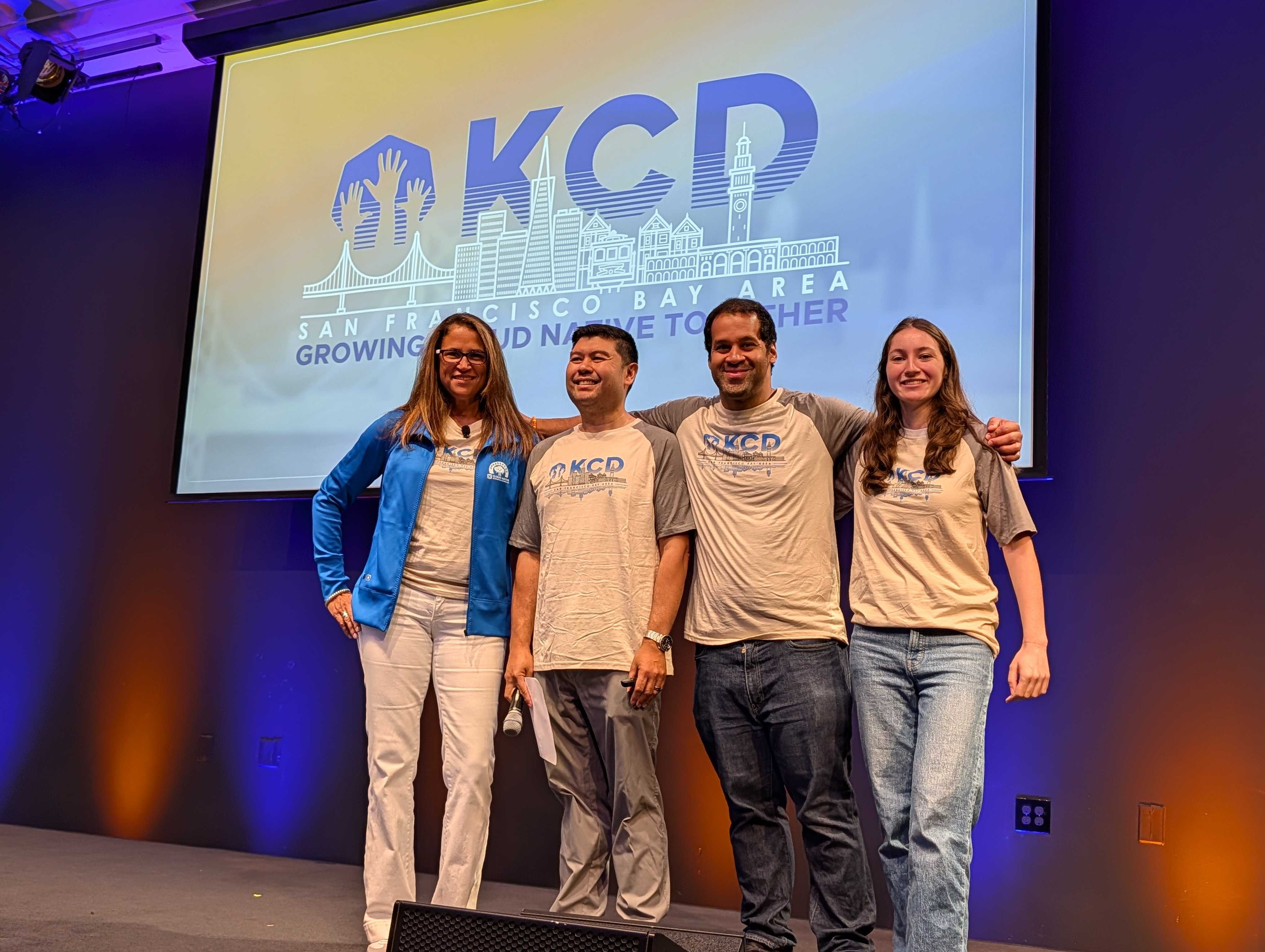 Rey Lejano, Lisa-Marie Namphy, and Jason Smith, organizers of KCD San Francisco Bay Area